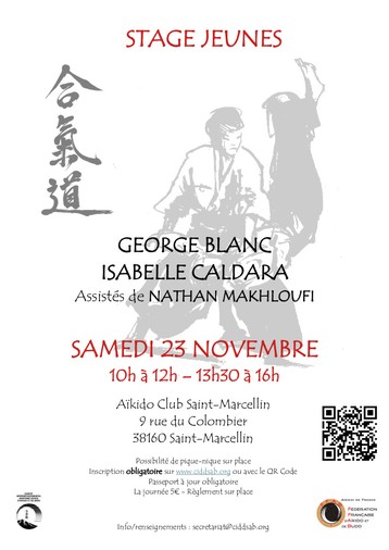 Stage jeunes à Saint Marcellin samedi 23 novembre